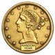 $5 Liberty Half Eagle Gold Coin (XF)