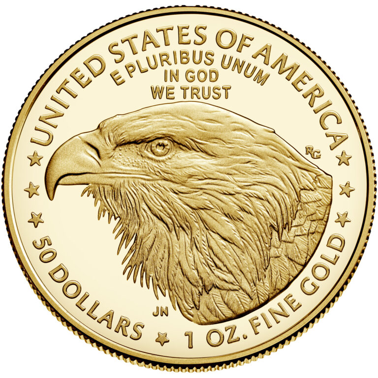 2022 American Eagle $50 Gold Coin Reverse Design