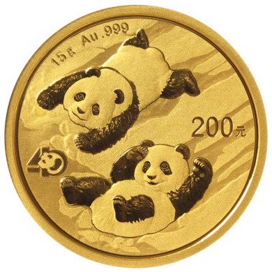 2022 Chinese Panda 15 gram gold coin