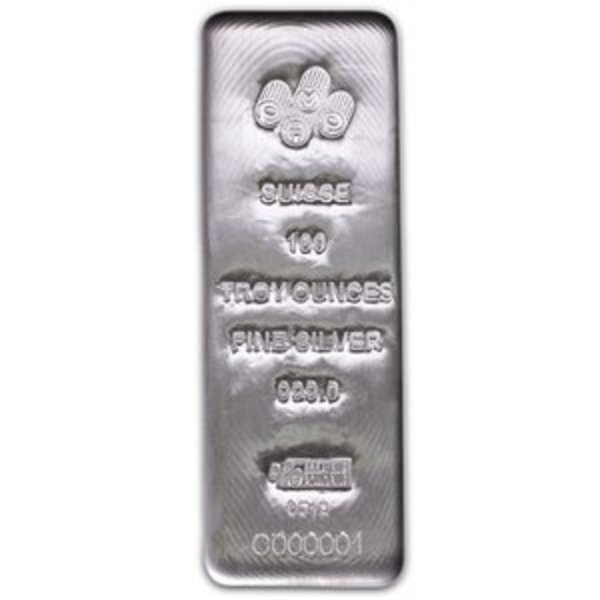 LBMA Approved PAMP Suisse 100 oz Silver Bars are eligible for inclusion in a precious metals IRA