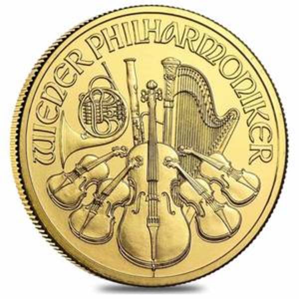 2024 Austria Philharmonic 1 oz Gold Coin Reverse