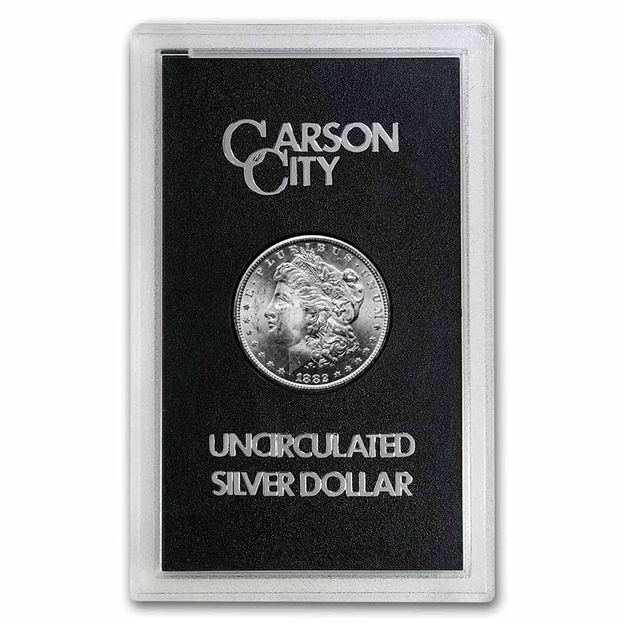 1882-CC Morgan $1 Silver Coin BU in GSA Slab - Value: $300-$400.