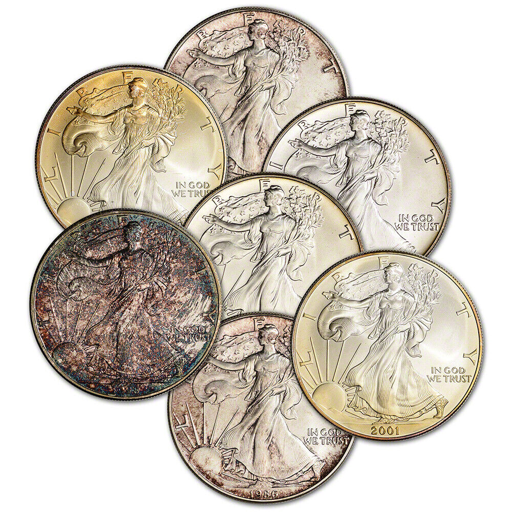 Examples of American Silver Eagles in Cull or Impaired Condition