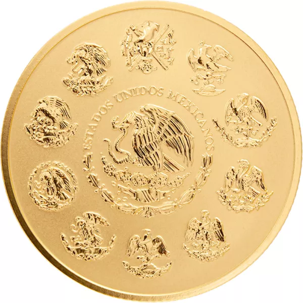 1 oz Libertad Gold Coin Reverse