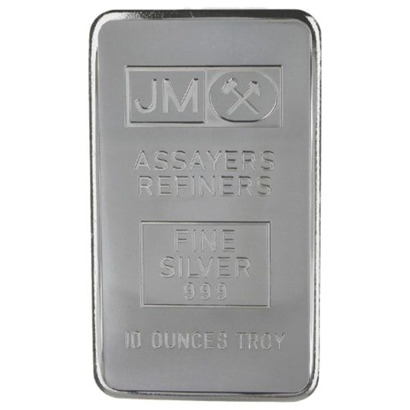 Johnson Matthey Extruded 10 oz Silver Bar