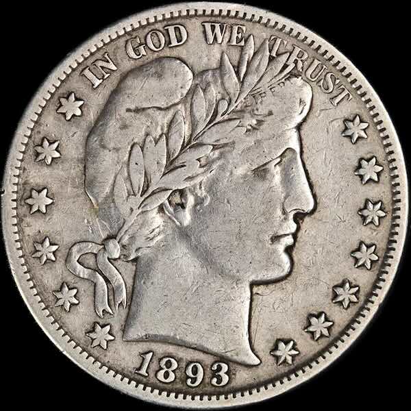 1893-S Barber 50C Half Dollar