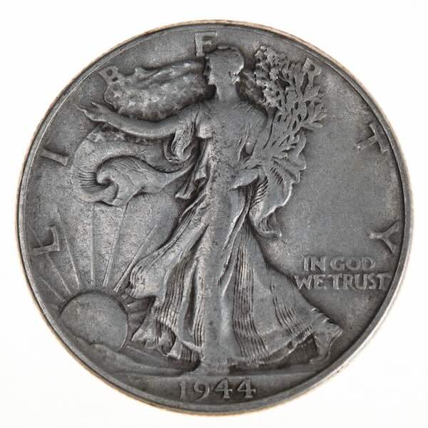 90% Silver 1944 Walking Liberty Half Dollar