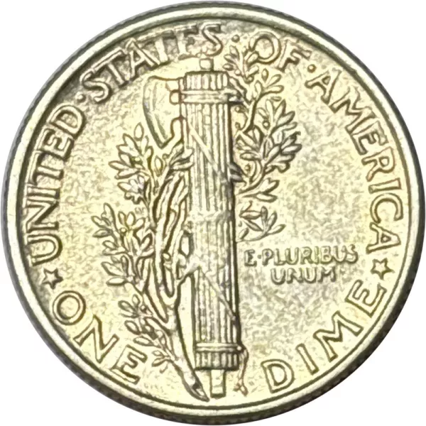 Mercury Dime reverse design