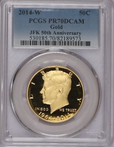 2014-W Kennedy Gold Proof Half Dollar