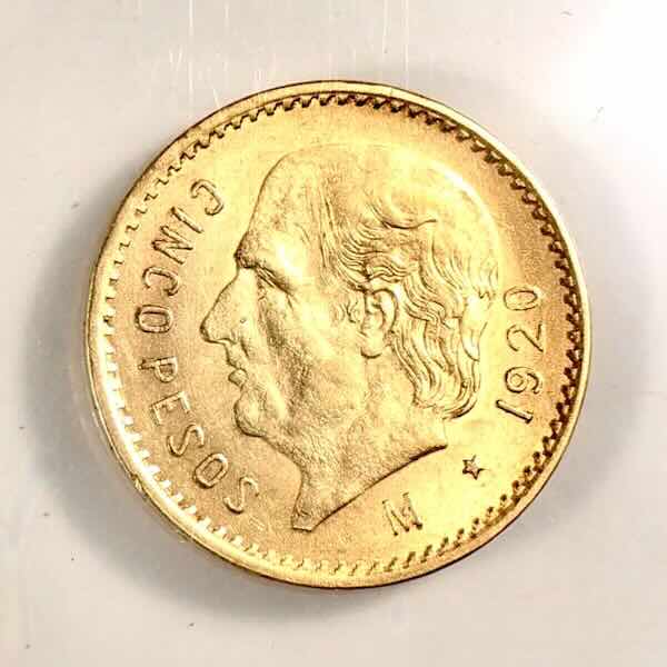 Mexico 5 Pesos Gold Coin – 3 Reasons Why It’s a Better Value Than 1/10 oz American Gold Eagle