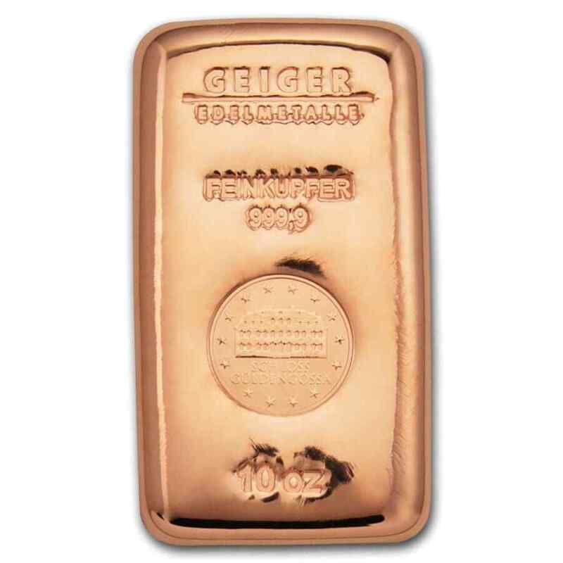 Geiger 10 oz Copper Bar