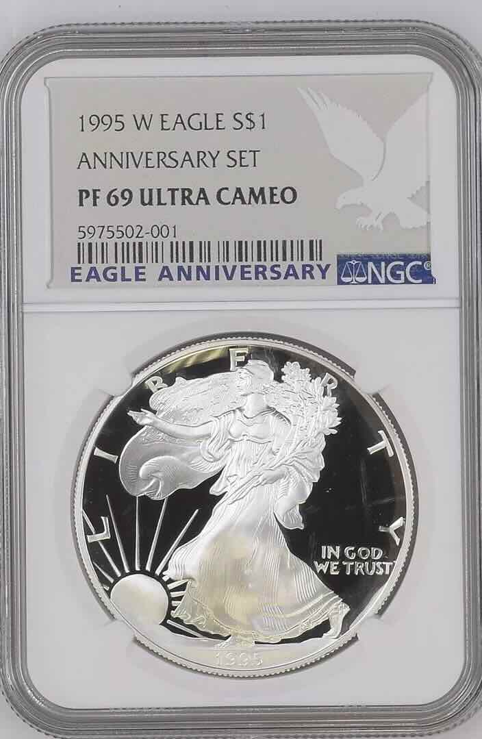 NGC PF69 1995-W American Silver Eagle Proof Coin