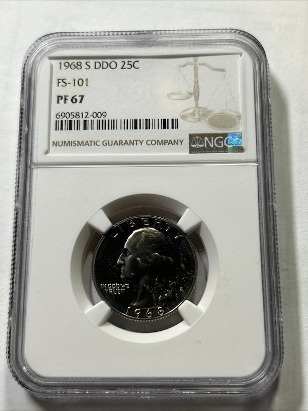 1968-S Quarter DDO FS-101 PF67 NGC
