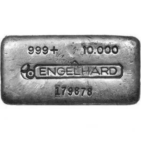 Engelhard 10 oz Cast Silver Bar