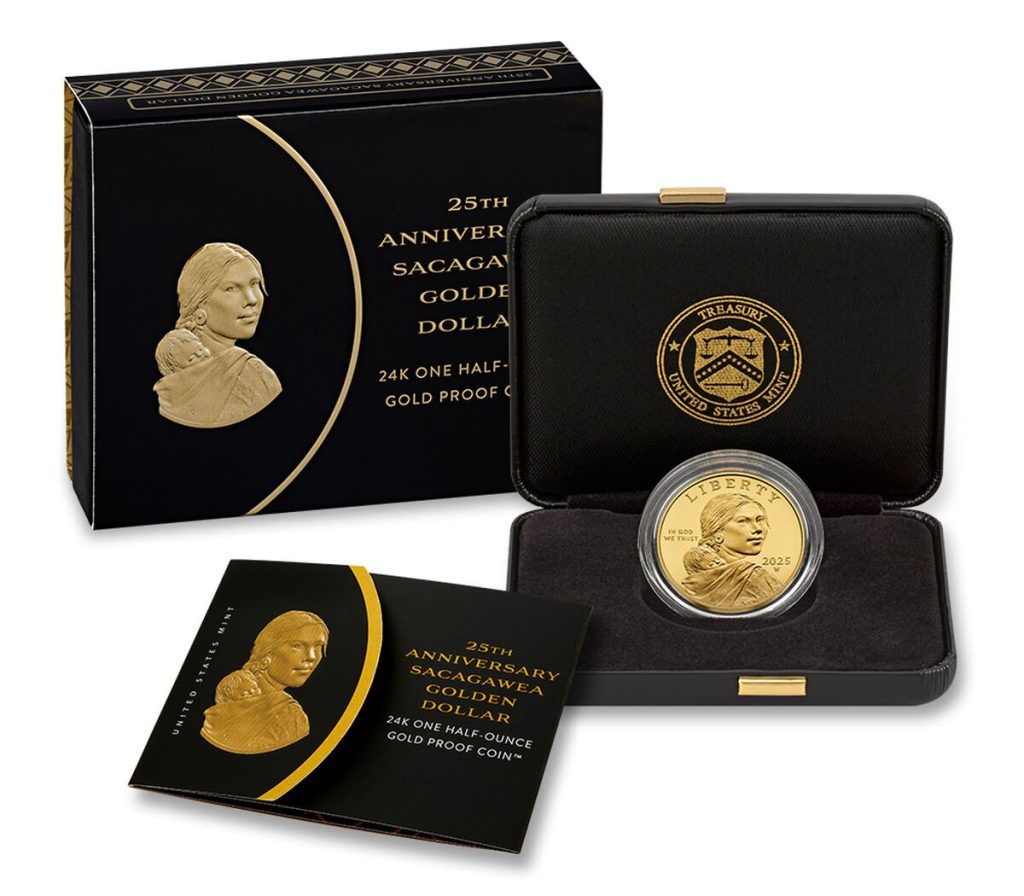 2025 Sacagawea Proof 1/2 oz Gold Coin in Original Government Packaging (OGP)