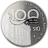100th Anniversary Proof 2 oz Silver Coin Reverse design