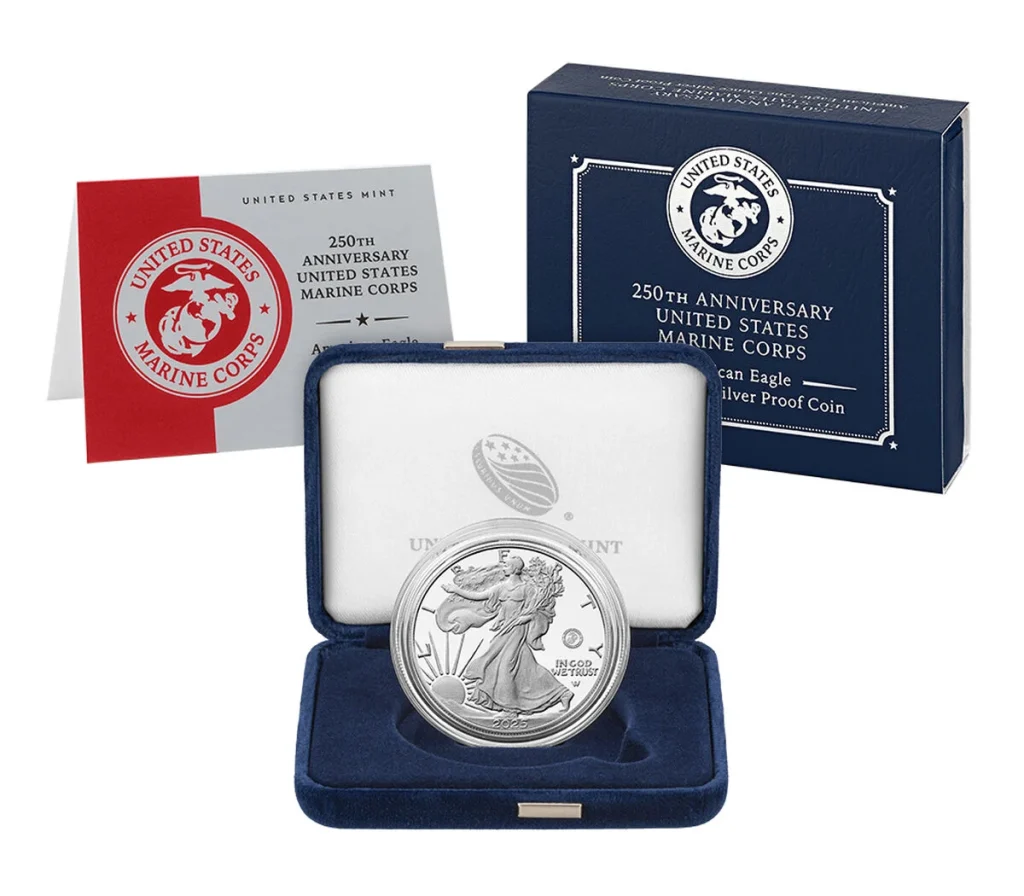 2025 U.S. Marine Corps Privy American Eagle Proof with Government Packaging (OGP)