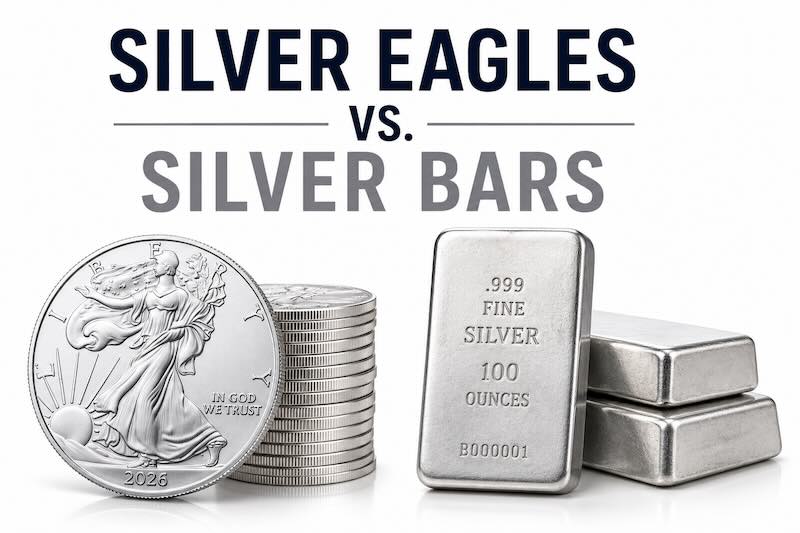 silver bars versus silver eagles