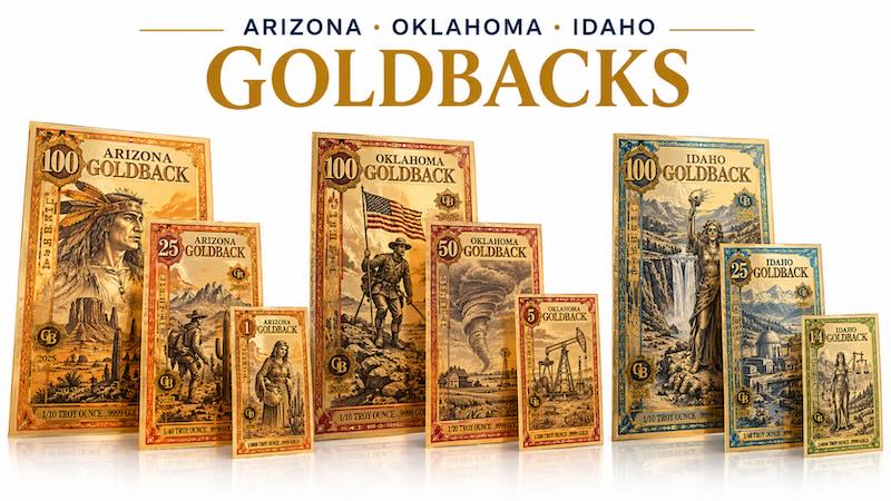 Arizona, Oklahoma, and Idaho Goldbacks: Designs, Denominations, and Buying Guide