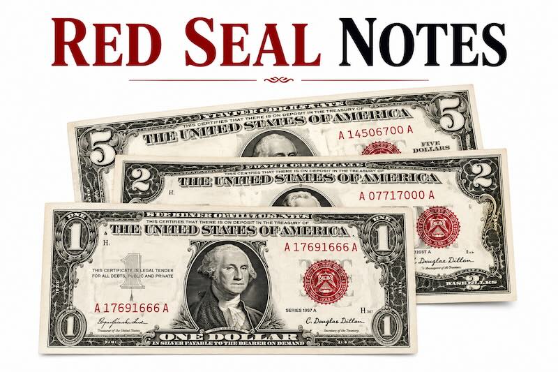 Red Seal Dollar Bills: Values by Denomination and Series