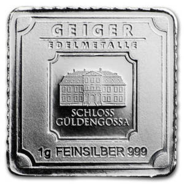 Compare silver prices of 1 gram Silver Bar - Geiger Edelmetalle (Original Square Series)