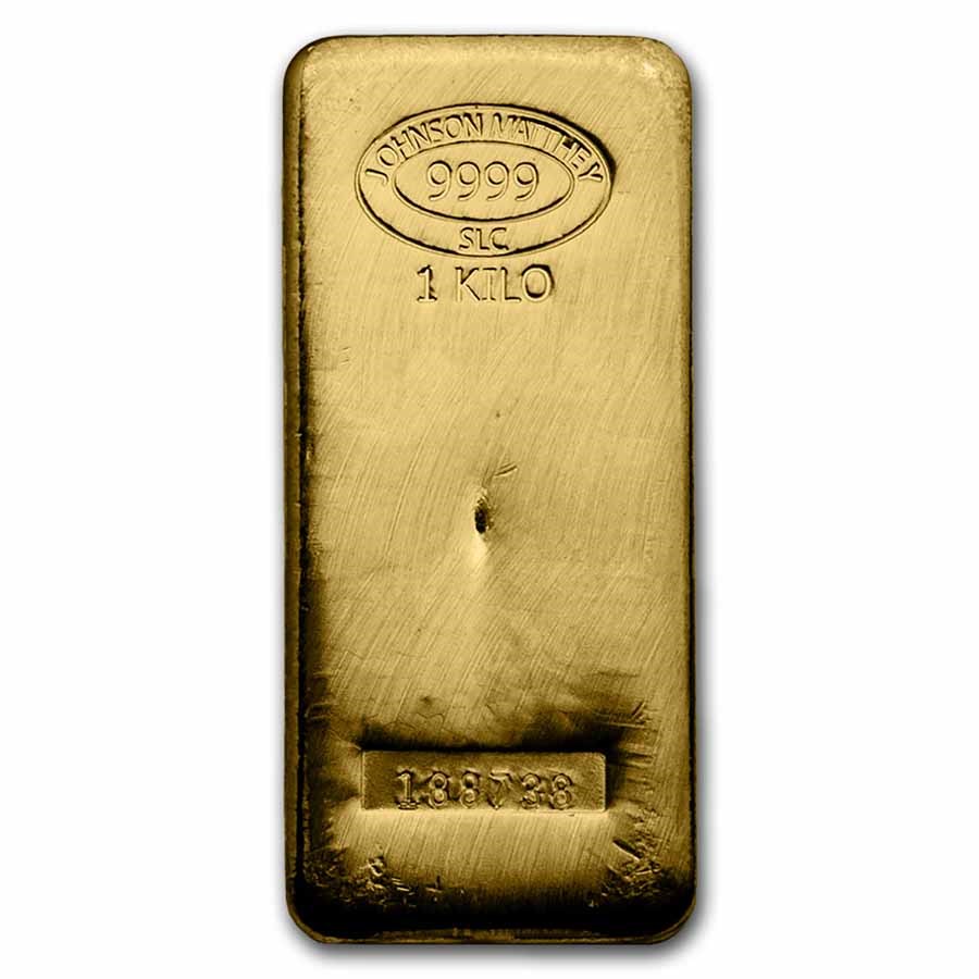Compare 1 kilo Johnson Matthey Gold Bar (SLC) prices