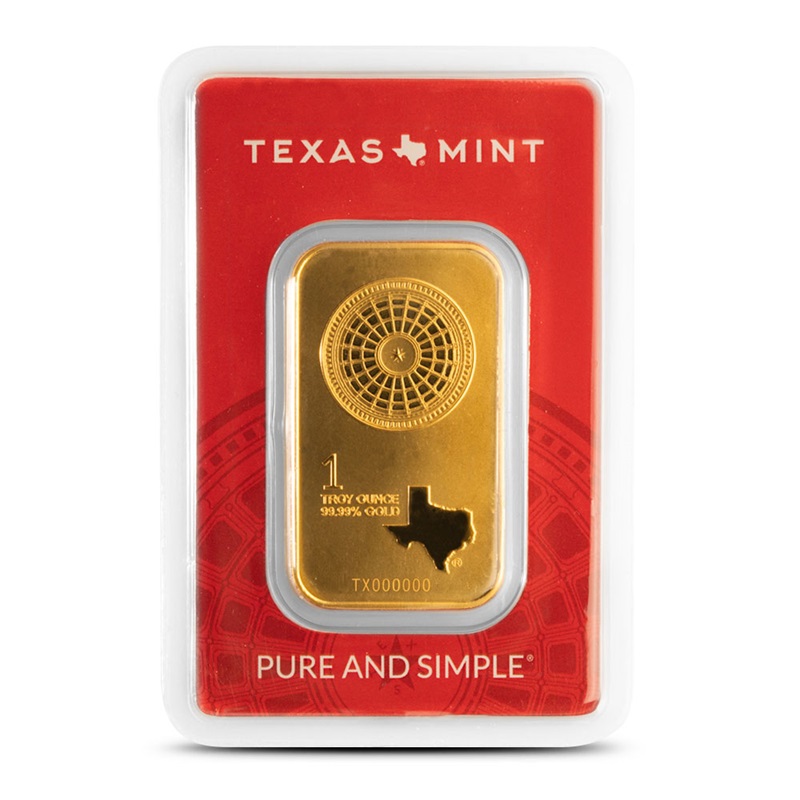 Compare Texas Mint 1 oz Gold Bar prices