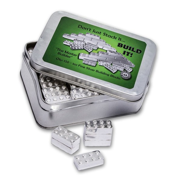Compare 1 oz Silver Building Block Bars - 120-Piece Master Builder Pack prices