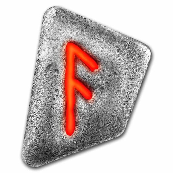 Compare 1 oz Silver Piece - Germania Mint Fluorescent Rune: Ansuz prices