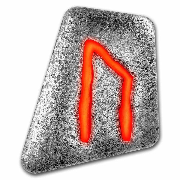 Compare 1 oz Silver Piece - Germania Mint Fluorescent Rune: Uruz prices