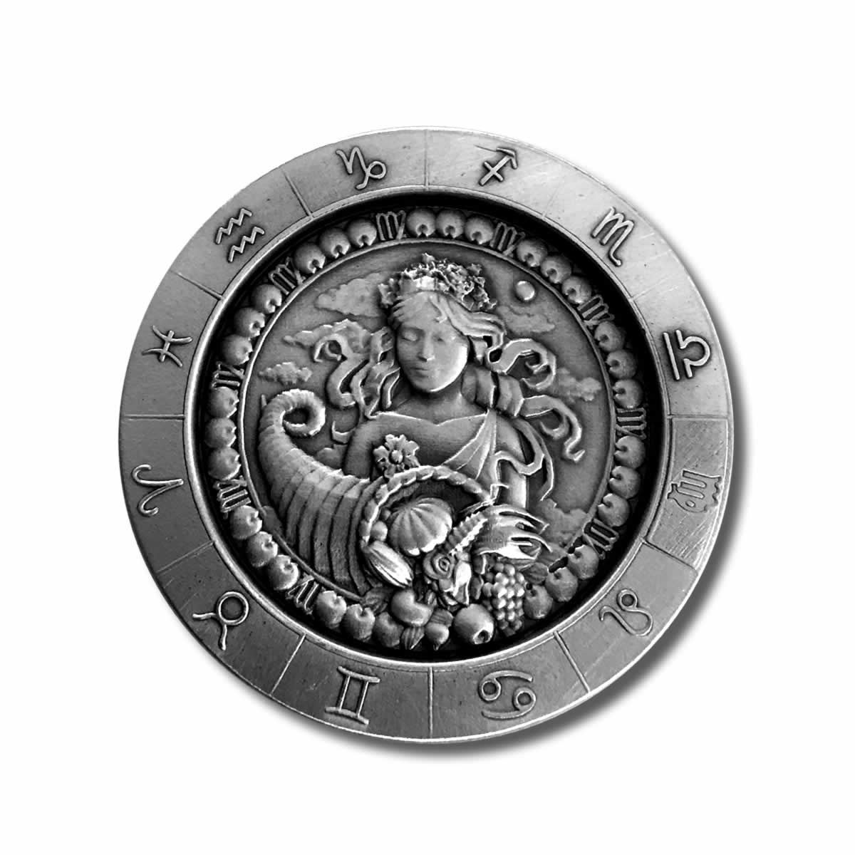 Compare Virgo 1 oz Silver Round - Antique Finish prices