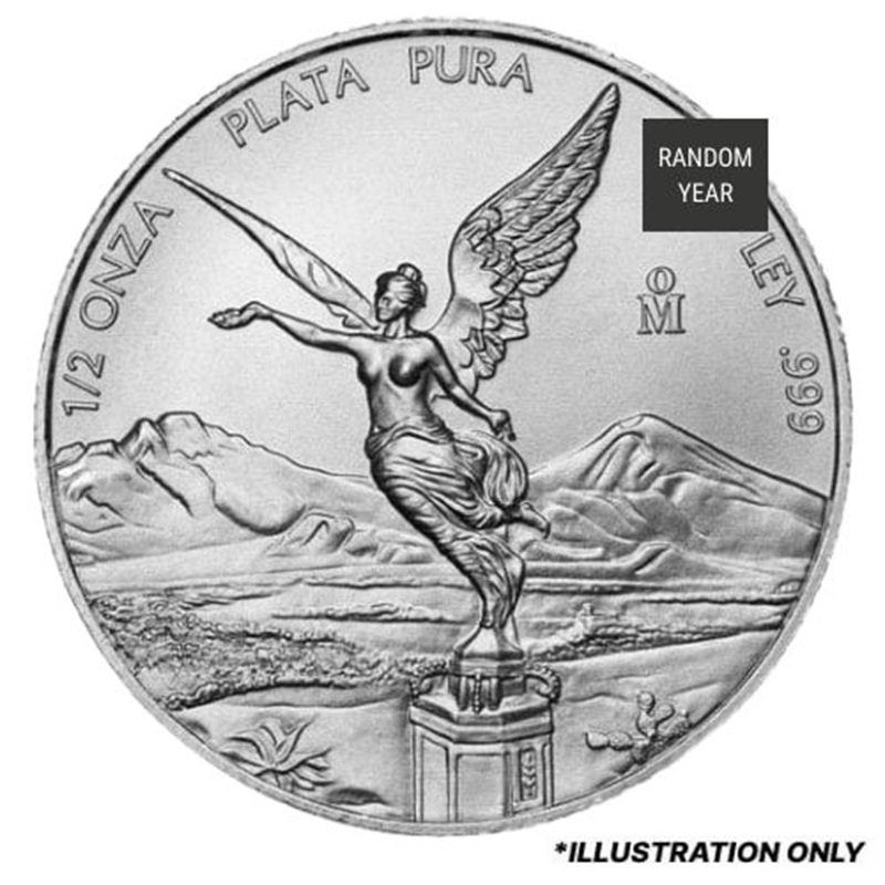 Compare 1/2 oz Mexican Silver Libertad Coin - Random Year prices