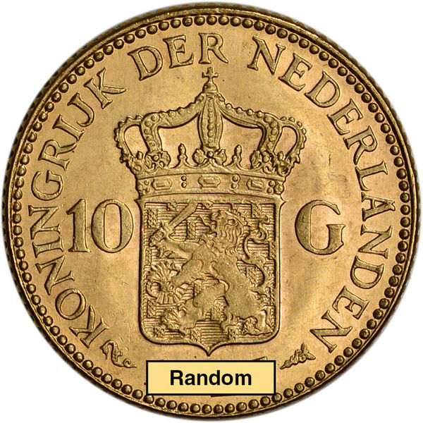 Compare gold prices of Netherlands 10 Gulden (.1947 oz)