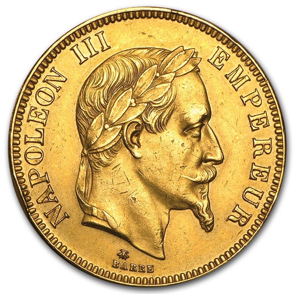 Compare 100 Francs Napoleon III Laureate prices