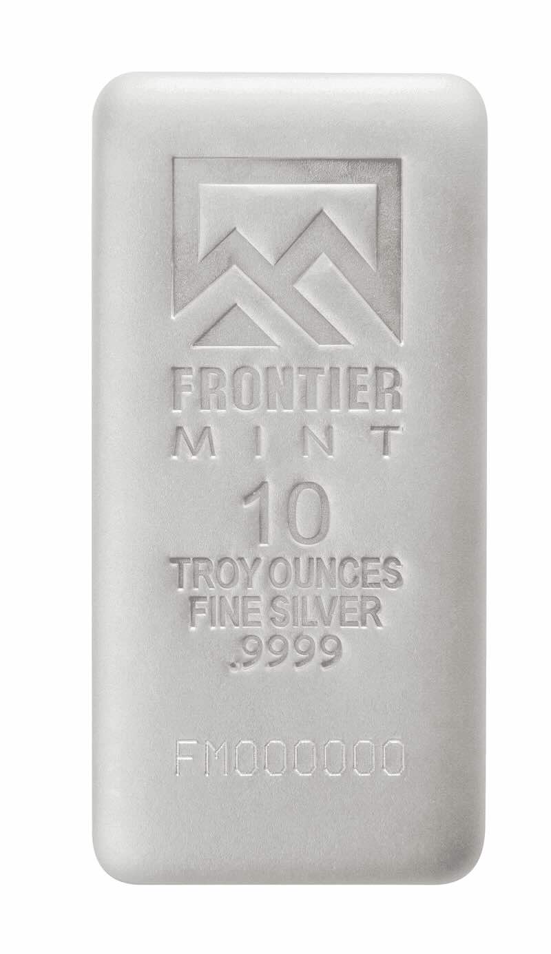 Compare 10 oz Silver Bar Sandblasted - Frontier Mint prices