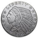 Compare 1/10 oz Incuse Indian Silver Round prices