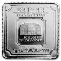 Compare 1 gram Silver Bar - Geiger Edelmetalle (Original Square Series) prices