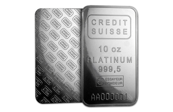 Compare 10 oz Credit Suisse Platinum Bar prices