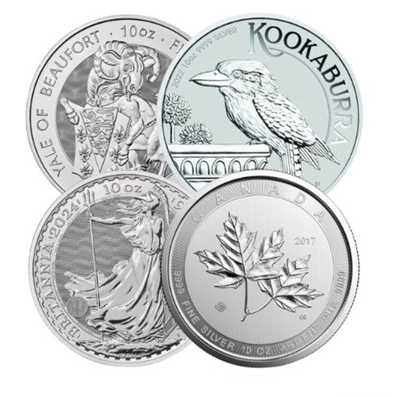 Compare 10 oz Silver Coins - Secondary Market prices