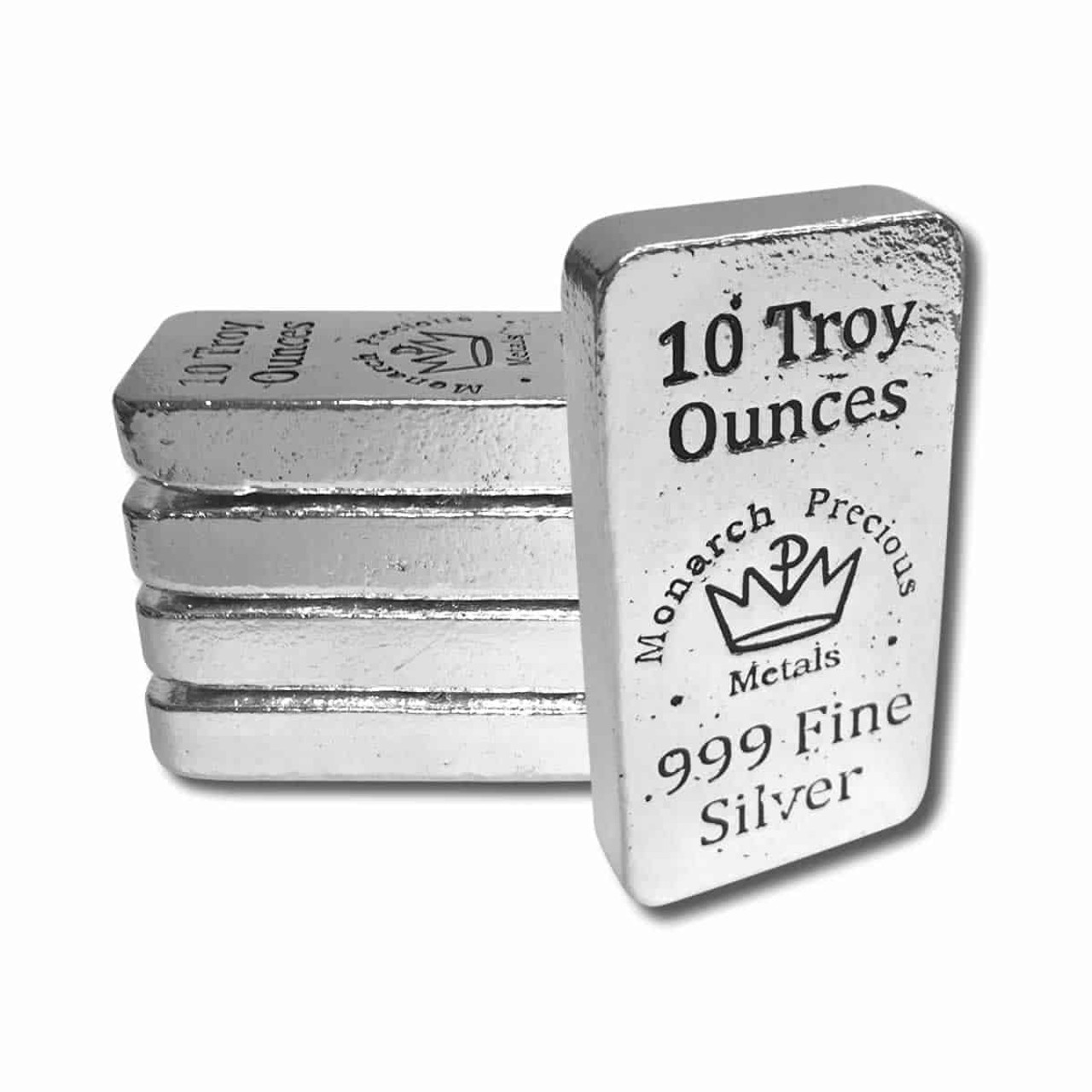 Compare 10 oz Silver Bar - Monarch Hand Poured prices