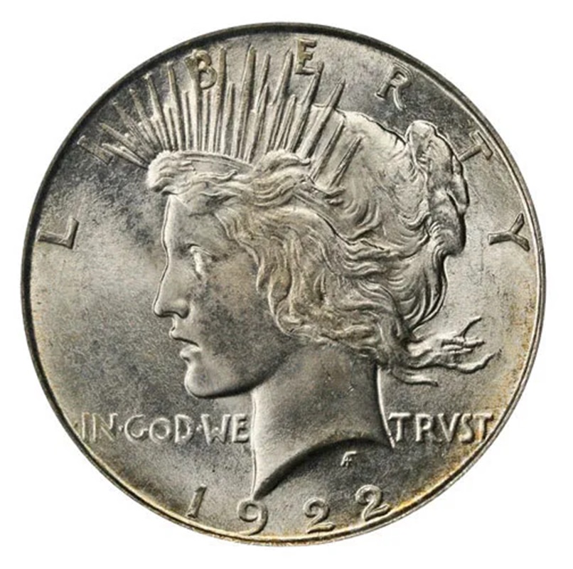 Compare 1922-D Peace Dollar Silver Coin prices