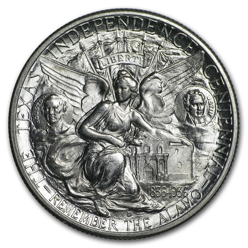 Compare 1935-D Texas Centennial Commemorative Half Dollar BU prices
