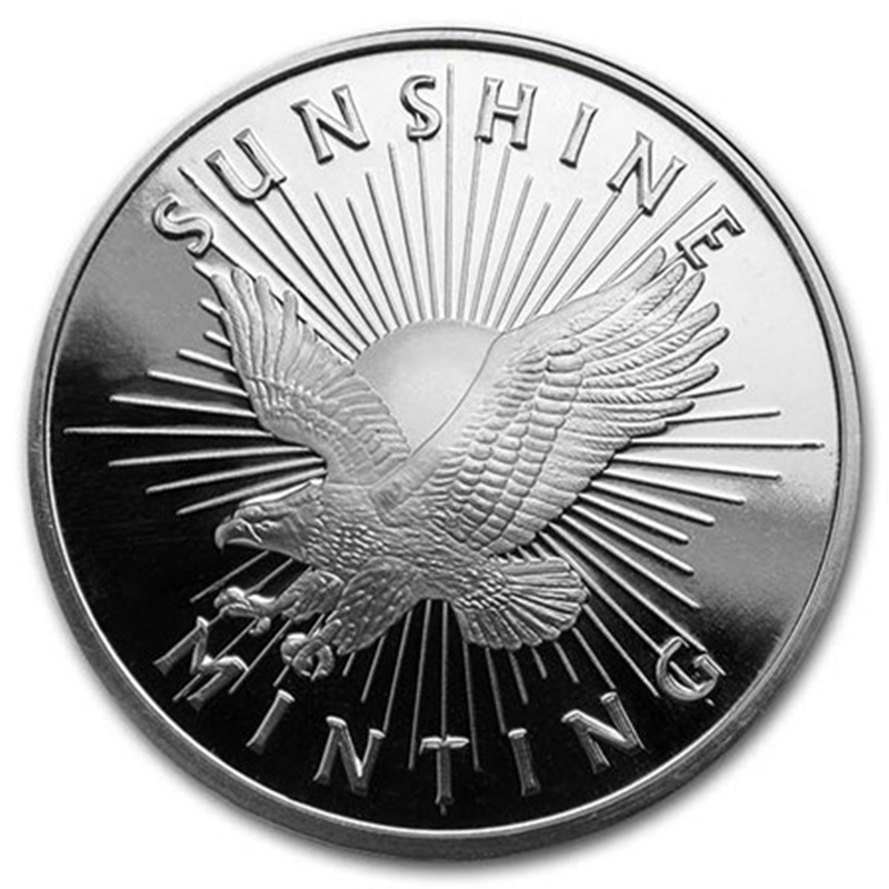Compare 1 oz Sunshine Mint Silver Round prices