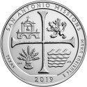 Compare 2019 ATB San Antonio Missions, TX 5 oz Silver Coin prices