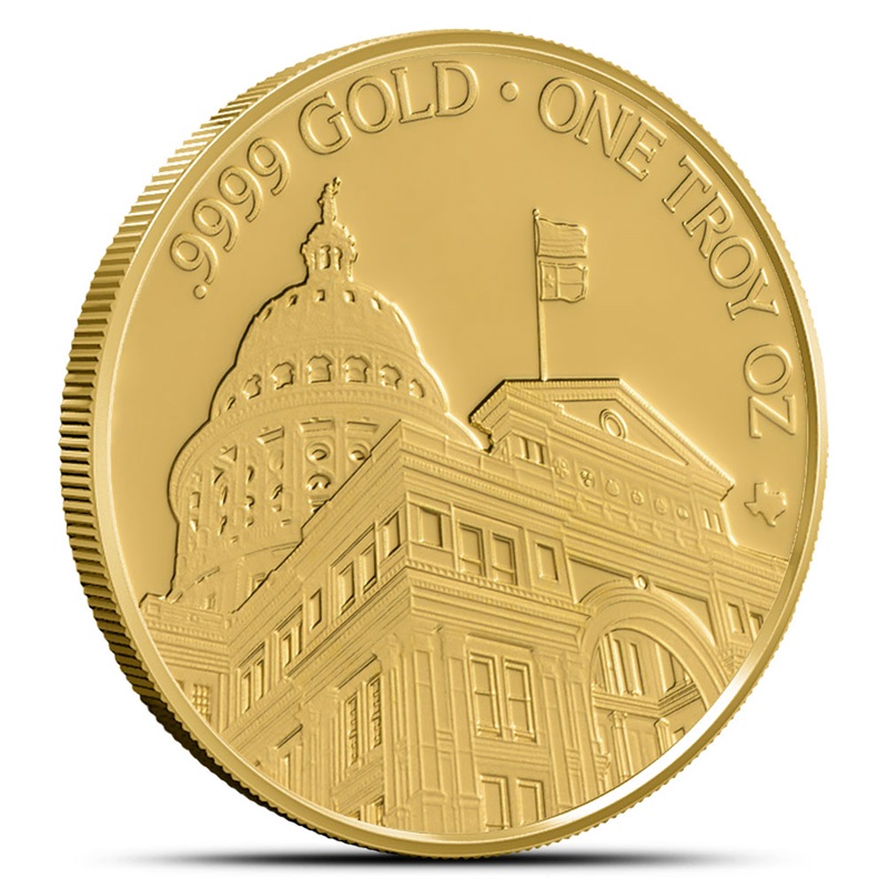 Compare 2024 1 oz Texas Mint State Capitol Gold Round prices