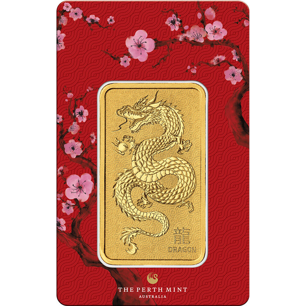 Compare 2024 Perth Lunar Year of the Dragon 1 oz  Gold Bar prices