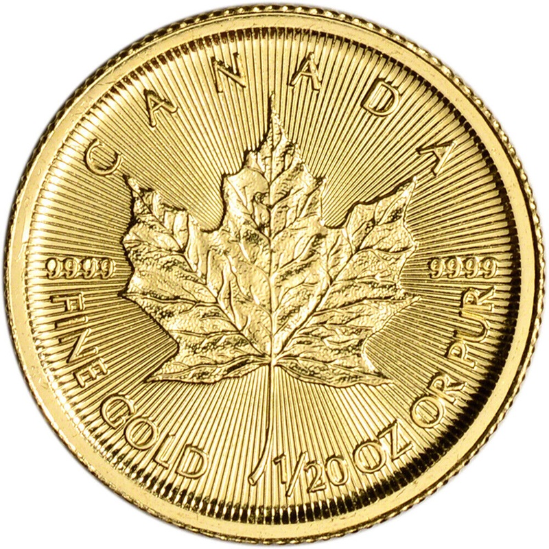 Compare 2025 1/20 oz Canadian Gold Maple Leaf $1 Coin BU prices