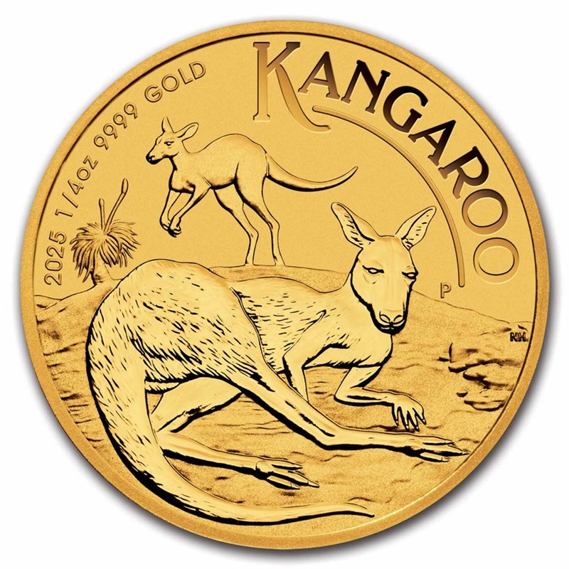Compare 2025 1/4 Oz Gold Australia Kangaroo - BU prices
