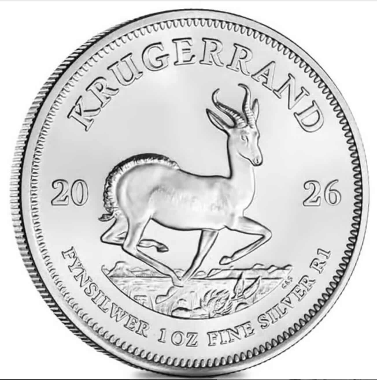 Compare 2026 South Africa 1 oz Silver Krugerrand Coin prices