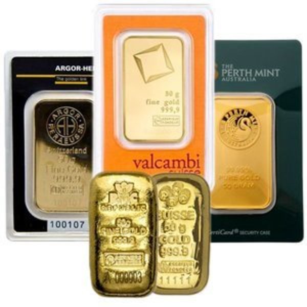 Compare 50 Gram Gold Bar prices